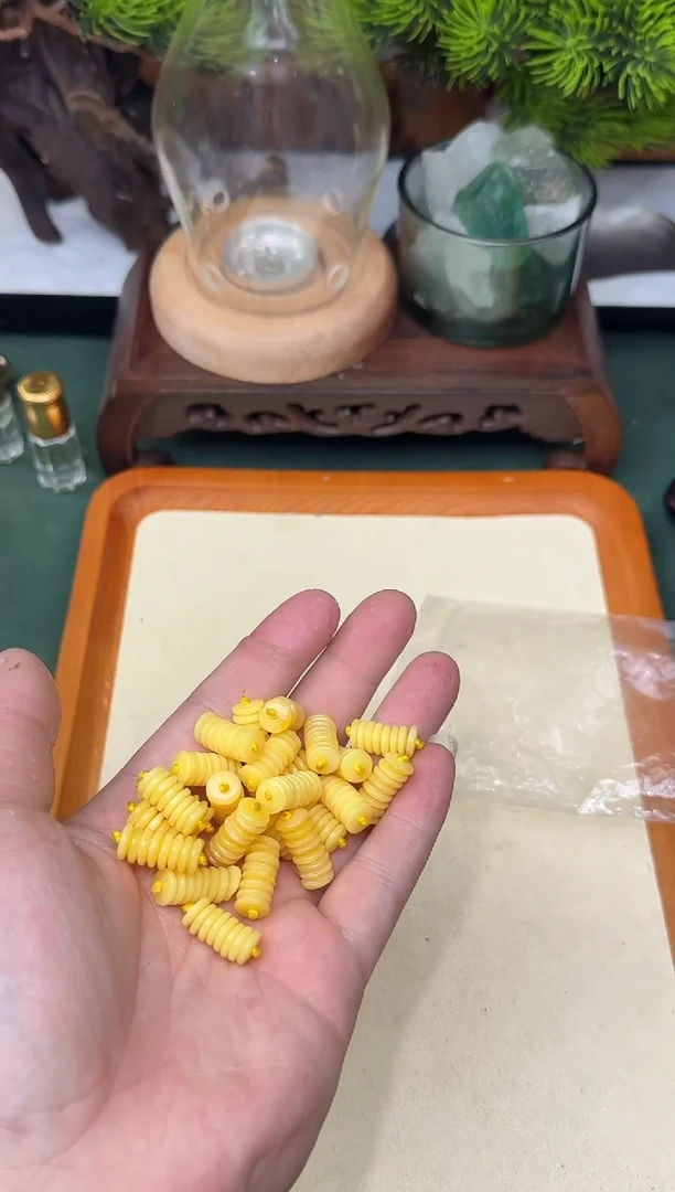 裸石蜜蜡未镶嵌蜜蜡隔片8mm发一组