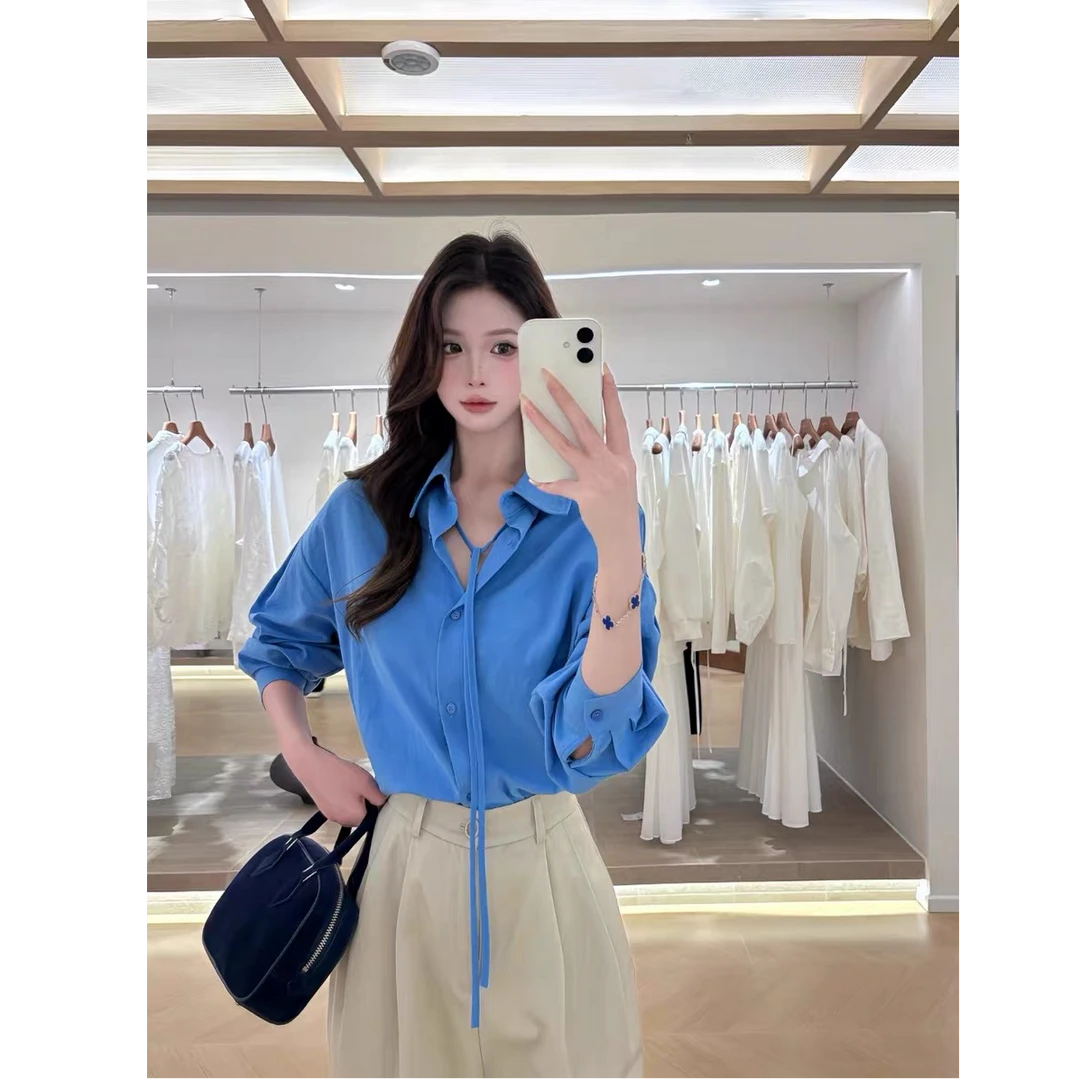 【春日南法vibe】人间理想型衬衫气质时尚小众外搭春夏季薄款衬衣