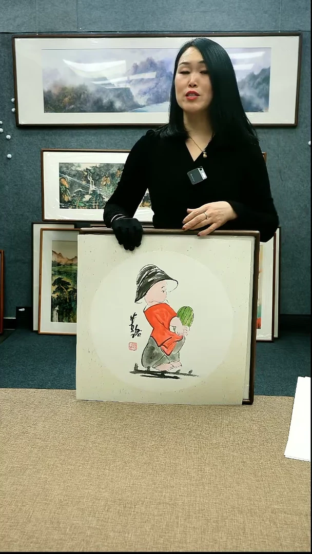 【闪购商品】国画放漏/半路50*50带框