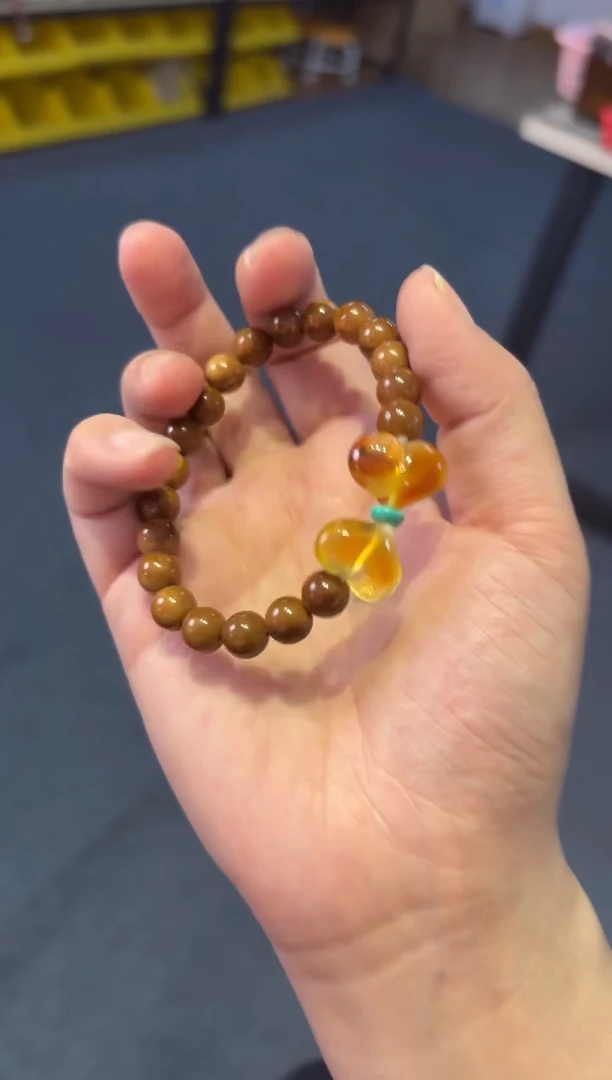 手链蜜蜡未镶嵌 库克蜜蜡【蝴蝶结】单圈