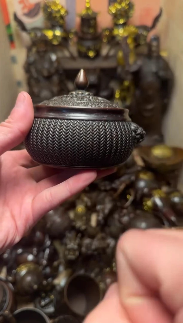 精品专属链接---【双兽耳编织纹香炉】