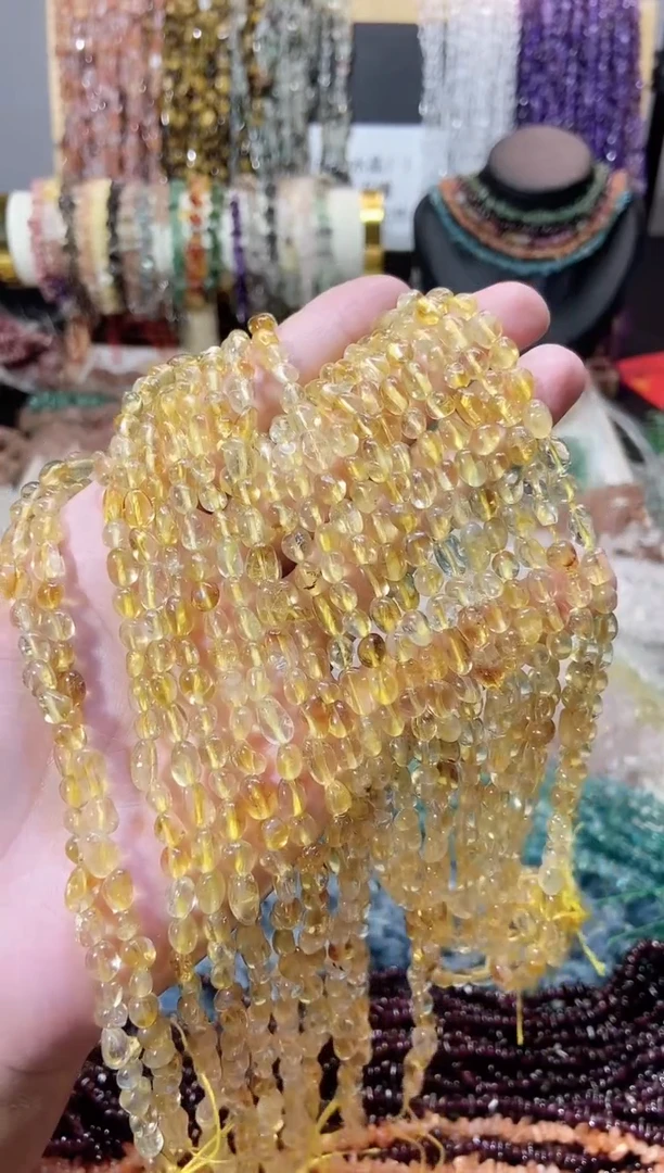 未镶嵌珠宝半成品水晶随行黄水晶