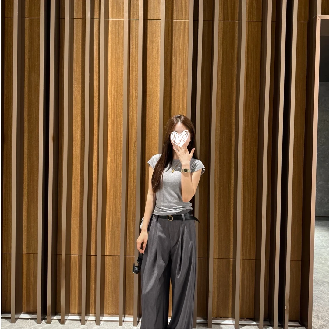 夏款老钱风小飞袖时尚T恤1505