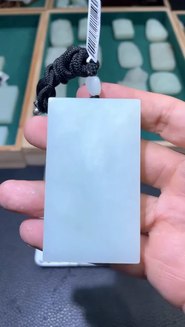 未镶嵌和田玉挂件结构无事牌47