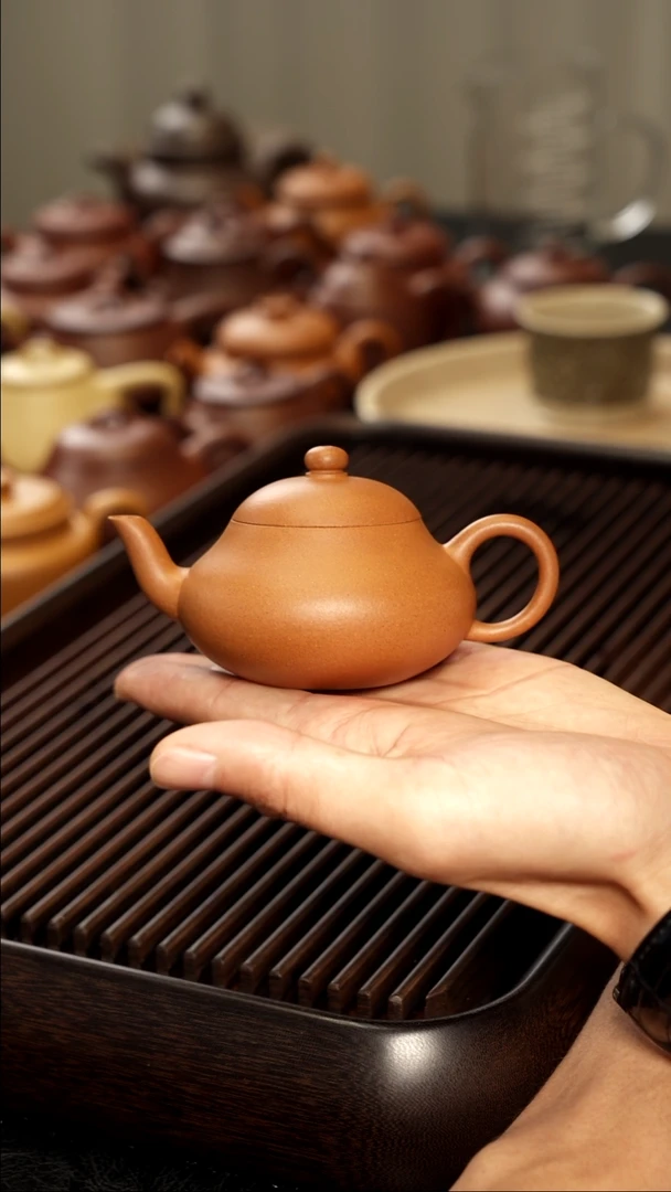 茶壶紫砂蜀南口碑级品质120cc内推彩霞款梨形壶玉成窑段泥