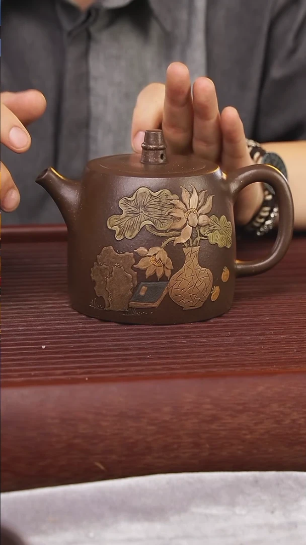 茶壶紫砂300cc顾氏手工紫砂