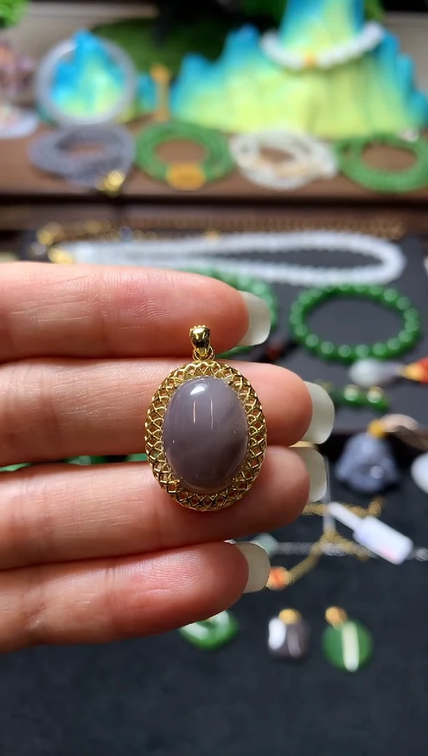 【闪购商品】和田玉颈饰银S925镶嵌1