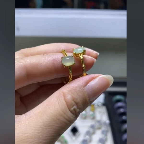 定制翡翠戒面拍一发一