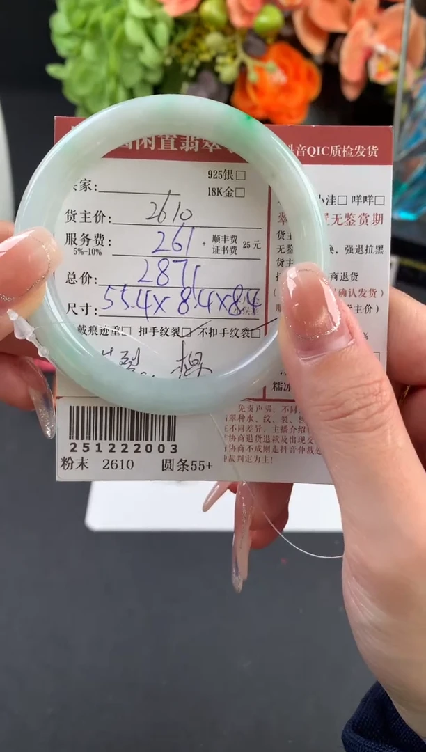 未镶嵌手镯翡翠姐姐251222003