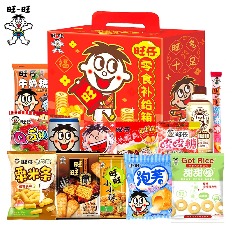 旺旺休闲零食大礼包938g生日礼物年货办公室小吃礼盒