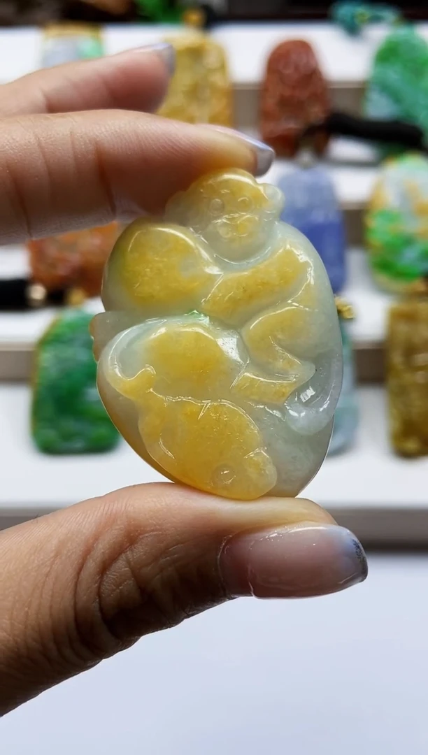 颈饰未镶嵌翡翠翡翠A货