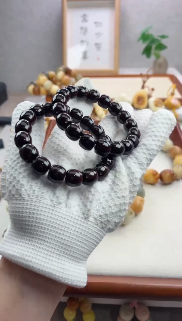 【闪购商品】菩提根/象牙果手串紫金鼠桶珠11.5*12.5手串