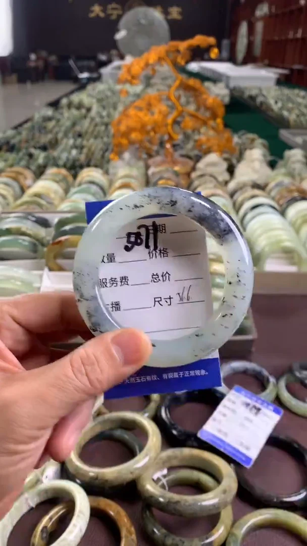 未镶嵌蛇纹石玉手镯5071