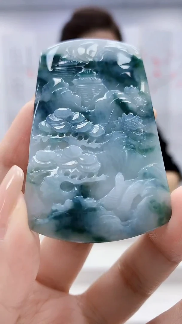 定制翡翠未镶嵌4829xx-毛货挂件33