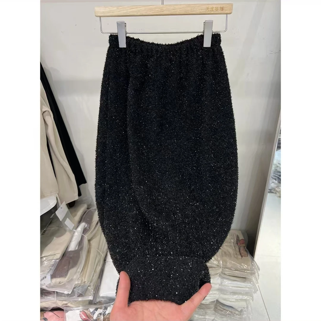 7831星空显瘦中长款半身裙