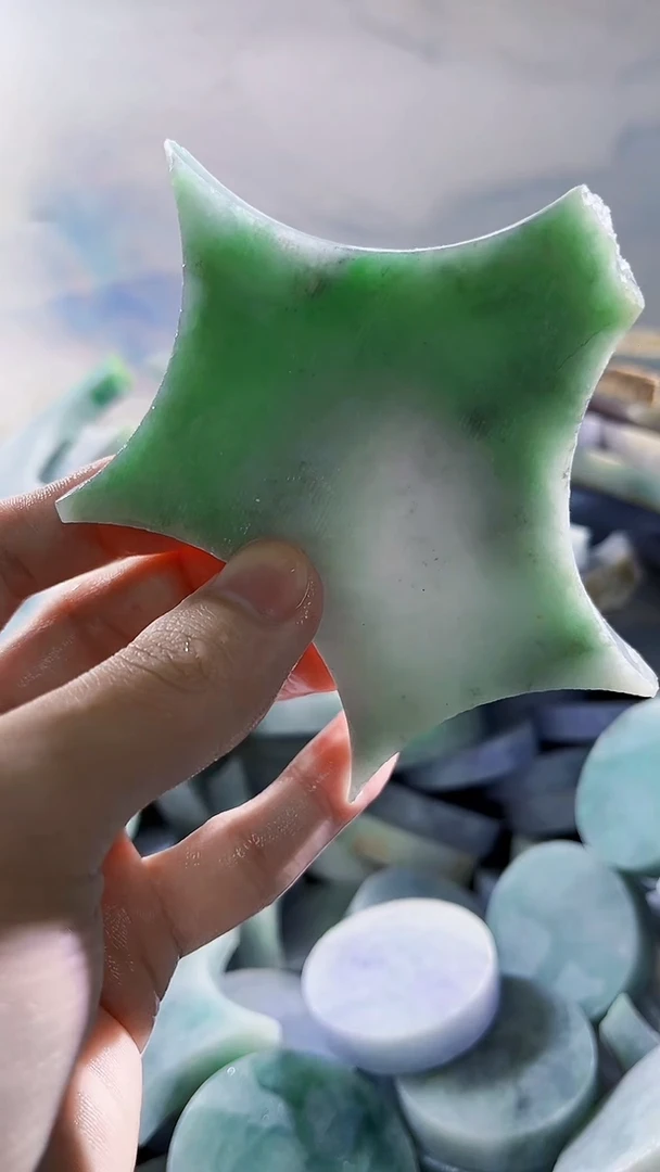 翡翠裸石缅甸翡翠A货文227