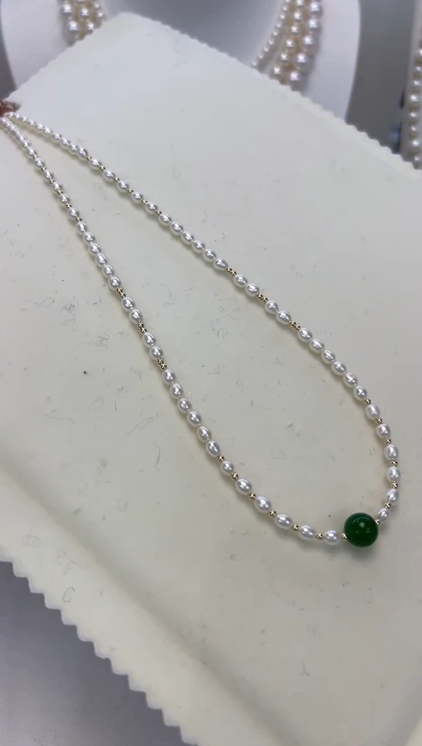 【闪购商品】淡水珍珠颈饰未镶嵌项链