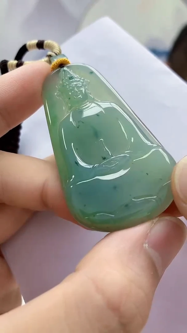 未镶嵌定制翡翠 4898bb-毛货挂件63