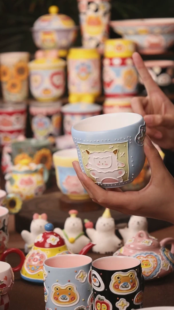 杯子景德镇原创手作陶瓷