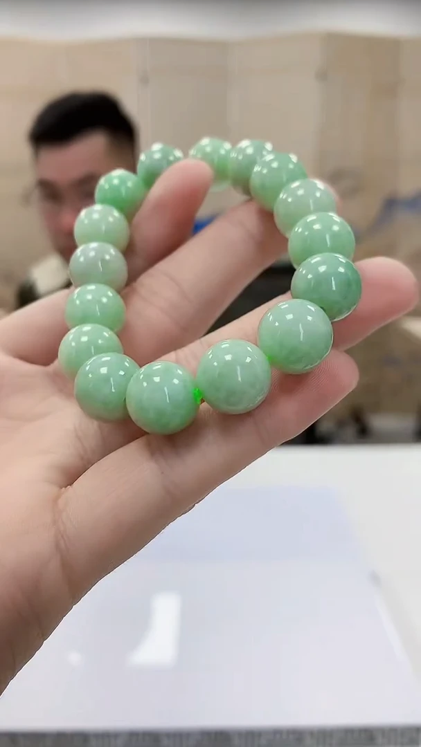 【闪购商品】定制翡翠未镶嵌5152bb-毛货手串102