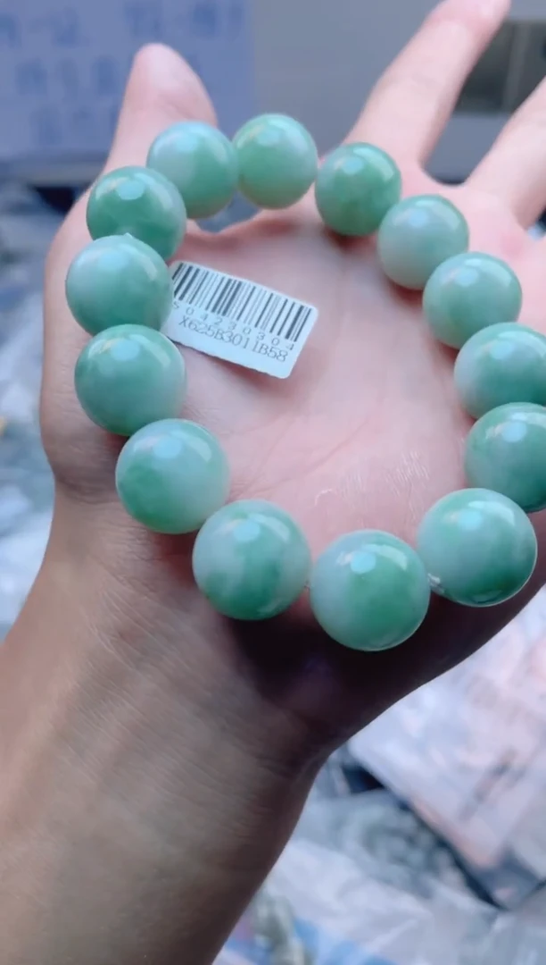 未镶嵌定制翡翠珠串 卡15+
