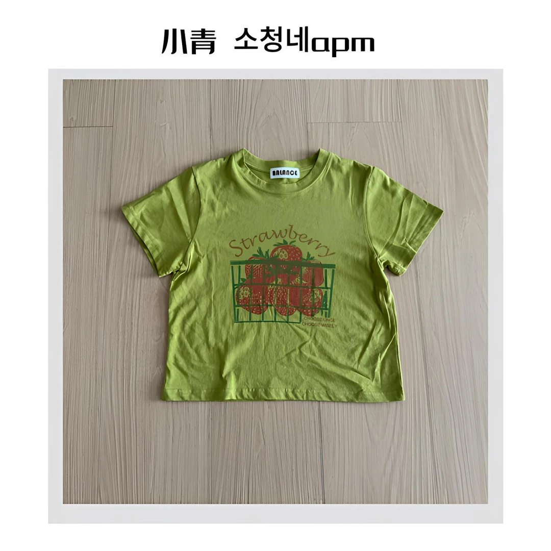 韩国东大门 BAL/草莓水果篮T恤