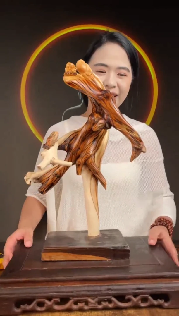 柏木（崖柏）手工摆件,先抢先得! 编号:119