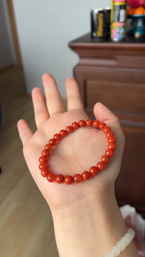 【闪购商品】南红玛瑙手串未镶嵌南红7.2mm单圈