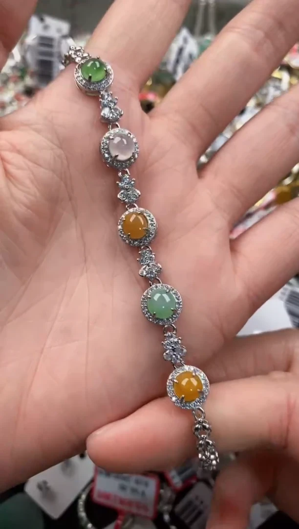 银S925镶嵌戒指翡翠888            2