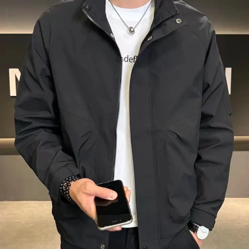 JH【加棉加厚】2024秋冬新款男士简约夹克 潮流百搭时尚棉服-187