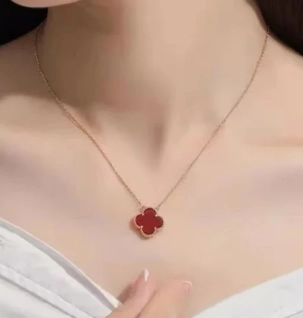 【N·5高定珠宝】 18k  单花四叶草套链