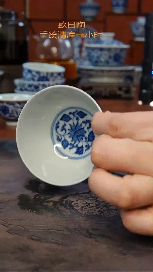 镹曰陶直播间手工手绘茶具