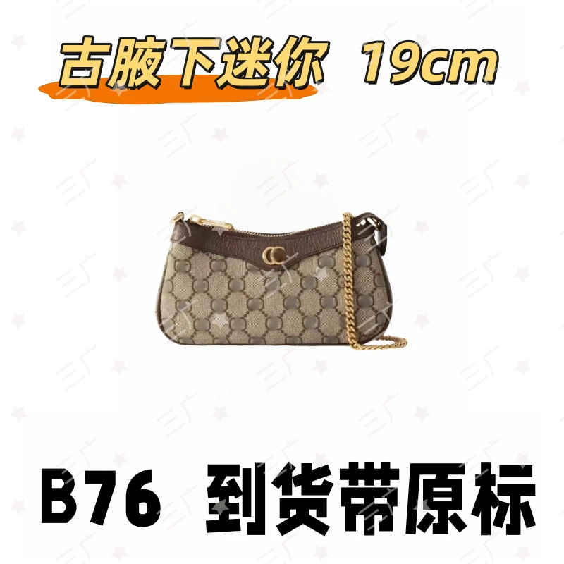 B76 古腋下迷你 19cm【 里外标全对】【有礼盒】【动态芯片】斜挎包