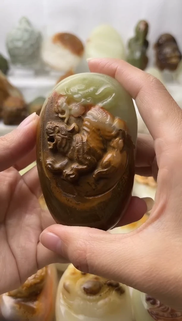 石材古青石棉纹正常不退换虎微瑕