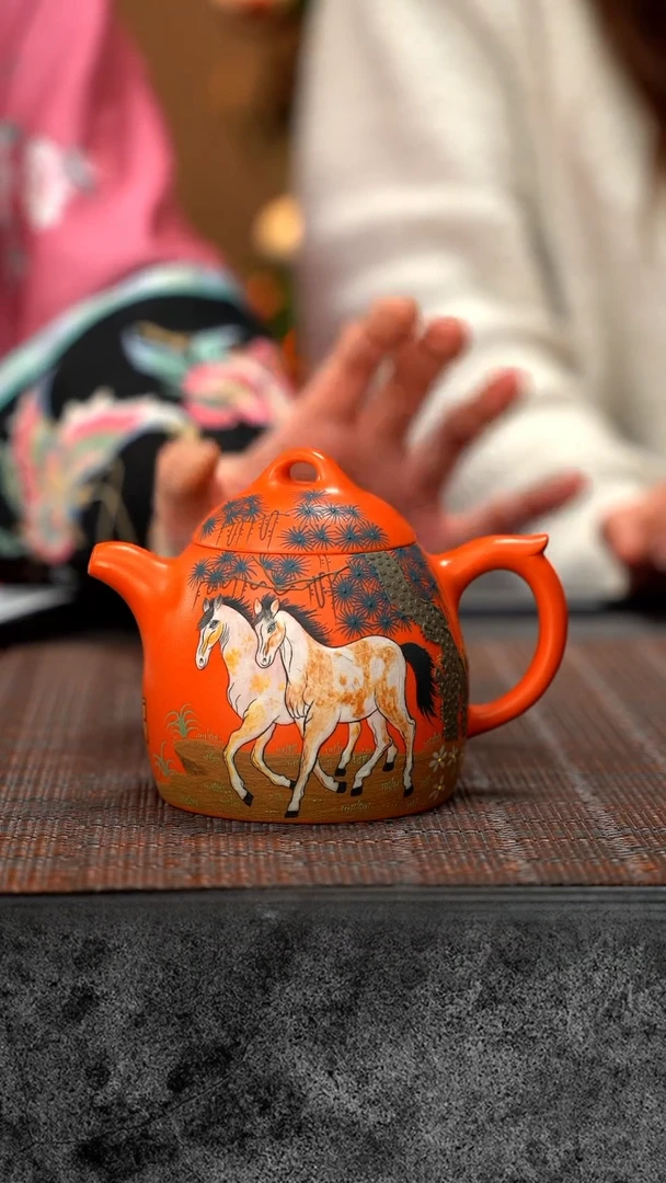 【闪购商品】紫砂茶壶南红玉砂 秦权 PHJ