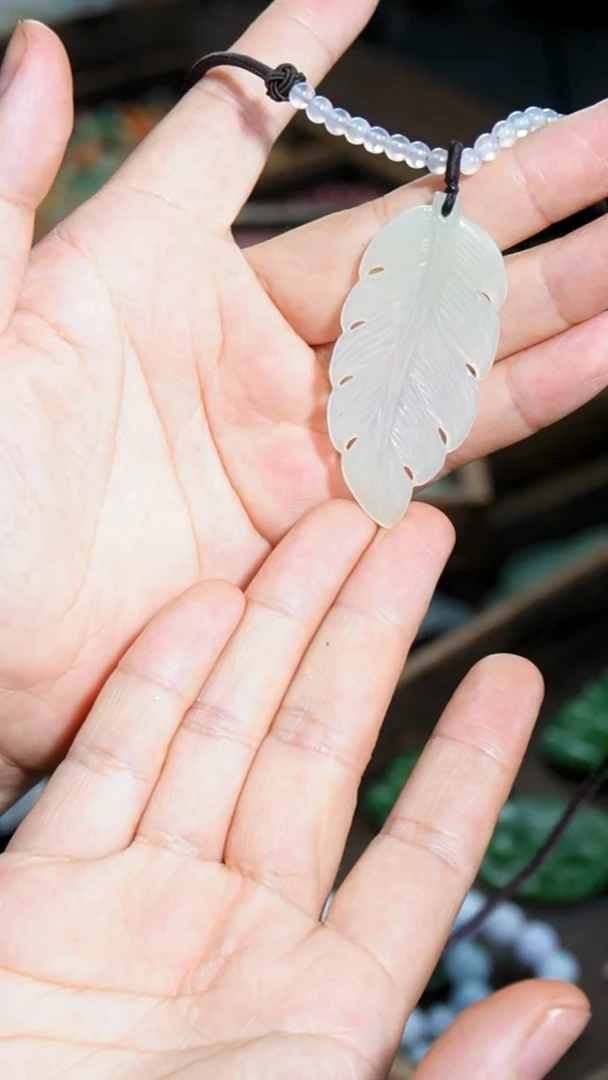 和田玉未镶嵌颈饰001