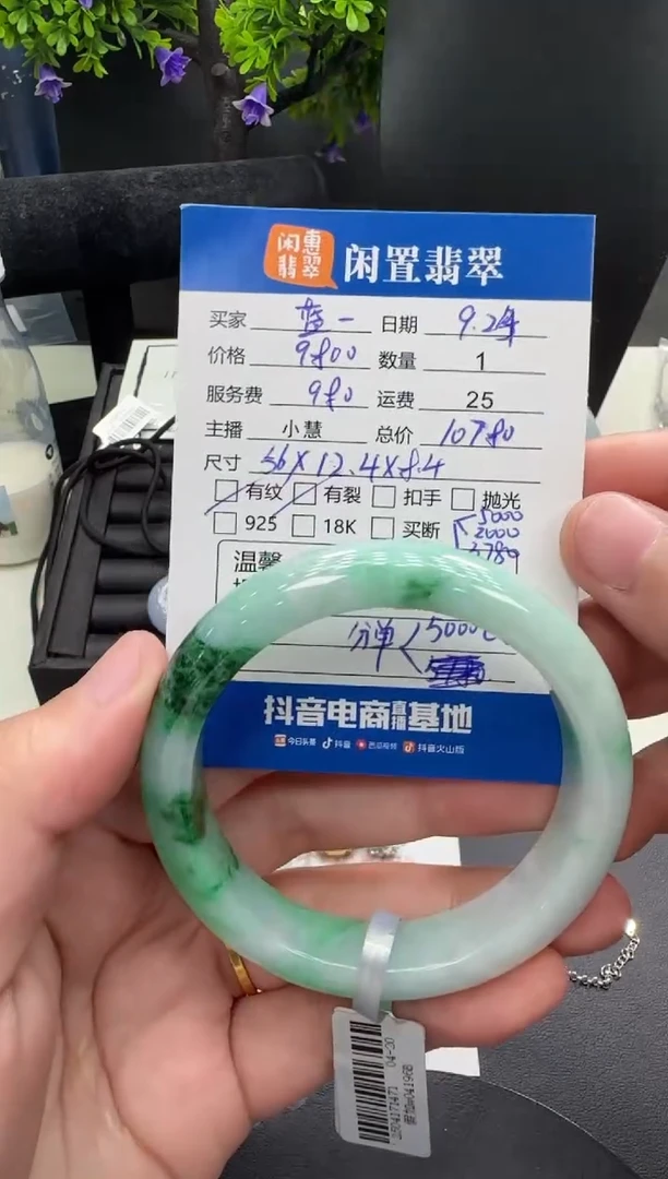 未镶嵌手镯翡翠蓝**云翡翠手镯