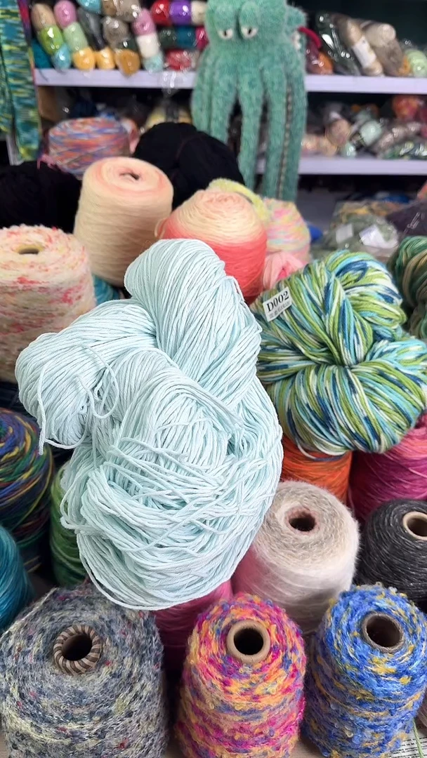 棉纯棉中粗 水蓝色 0.65斤