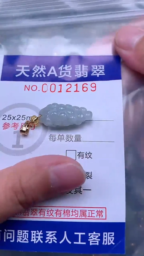 翡翠未镶嵌吊坠(不含链)1