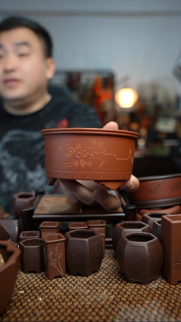 紫砂花盆正*長木軒精品紫砂