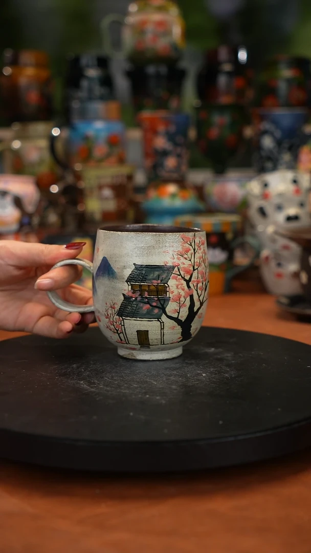 油画手 绘釉下彩
