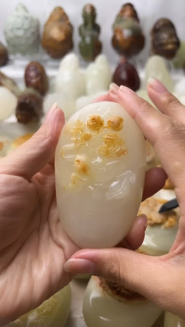 石材方解石棉纹正常不退换猴微瑕