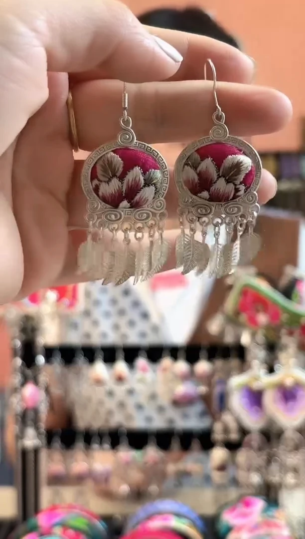 织绣艺枝独绣老绣饰品11