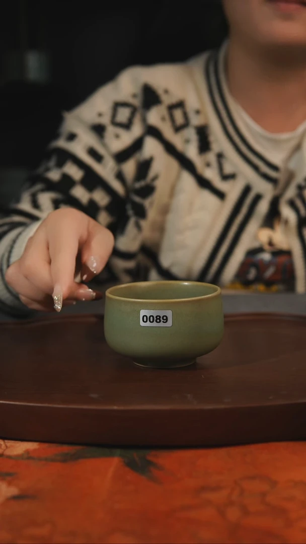 杯子柴烧 汝州原产地原矿仿古老釉089+