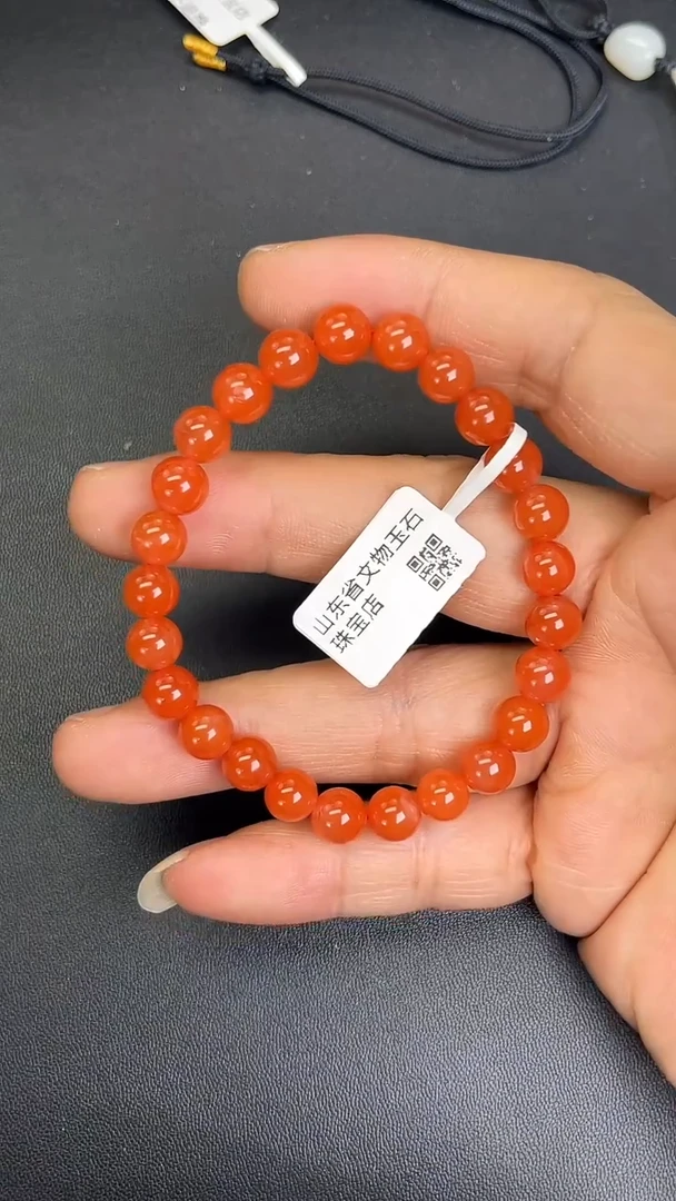 未镶嵌手串南红玛瑙天然南红玛瑙卡8mm单圈手串多人