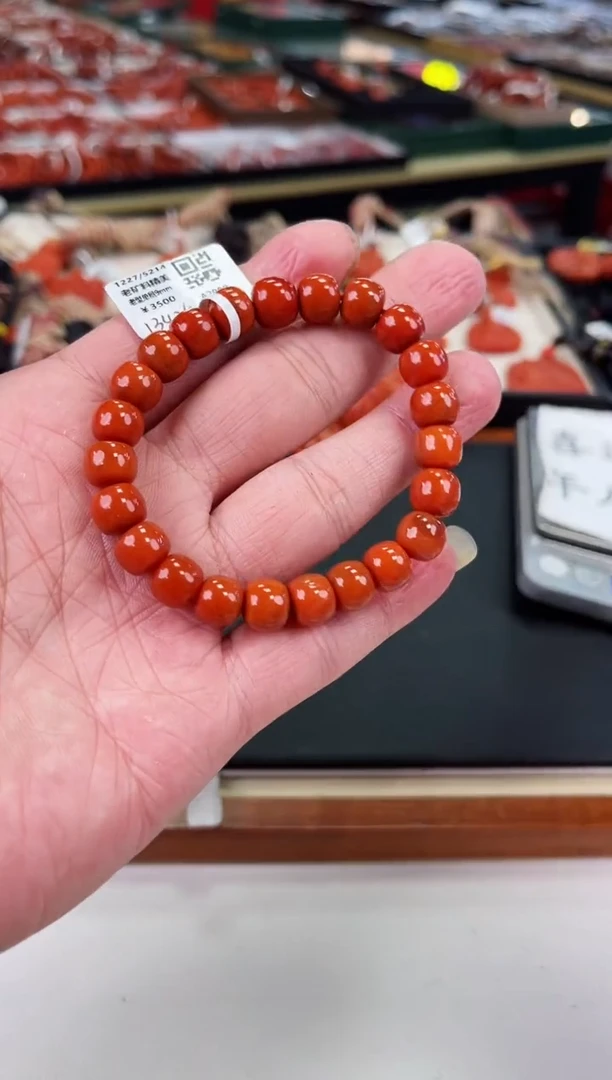 【闪购商品】南红玛瑙瓦西老型手串9+未镶嵌一个/条