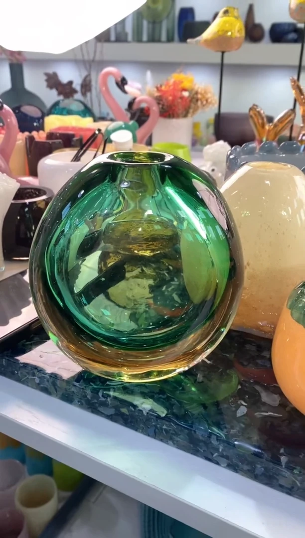 【闪购商品】琉璃慕忆家花瓶微瑕