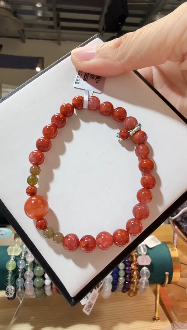 未镶嵌手链南红玛瑙优3296 约7mm