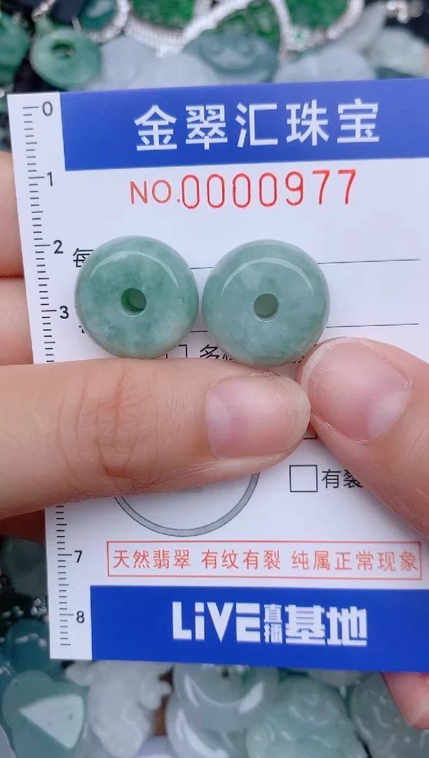 翡翠未镶嵌颈饰977....1