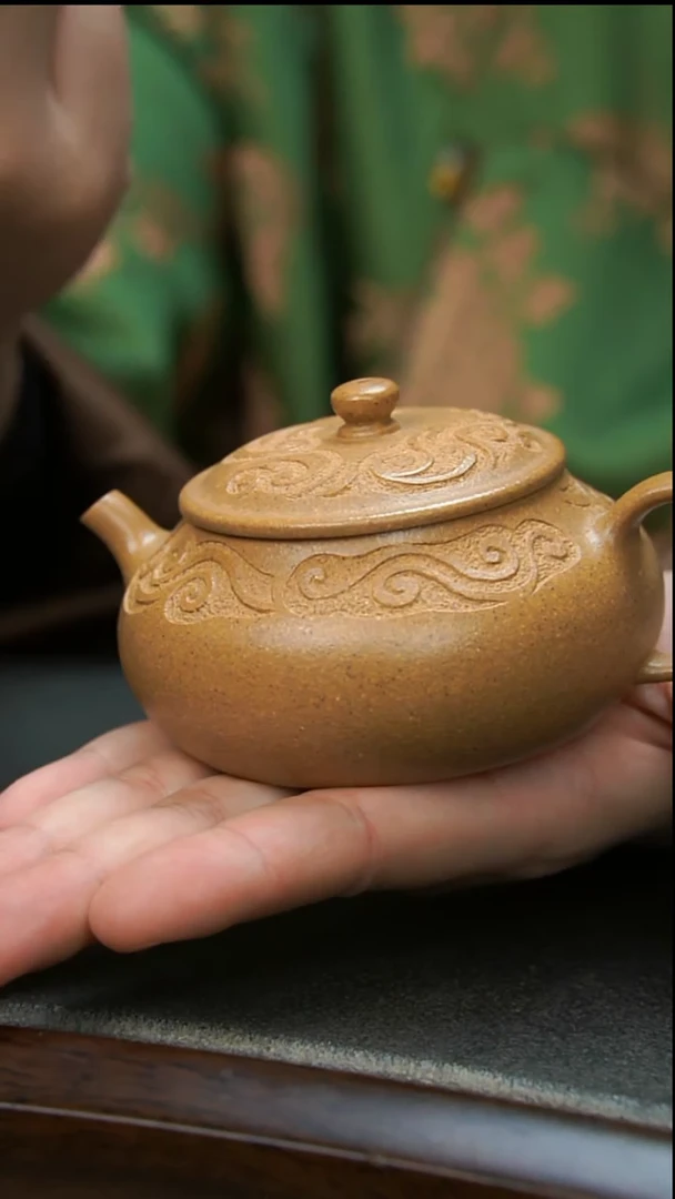 【闪购商品】紫砂茶壶黄金段圆壶